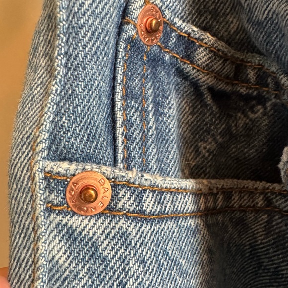 Balenciaga Logo Print Distressed Denim Jeans - Picture 8 of 10